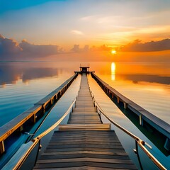 pier at sunset