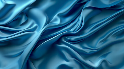 Obraz premium blue silk background wallpaper satin texture luxury