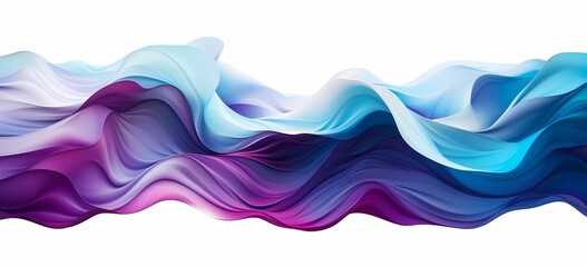 Obraz premium Silk rich turquoise and purple psychic waves