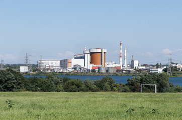 Panoramic view of the South Ukraine Nuclear Power Plant