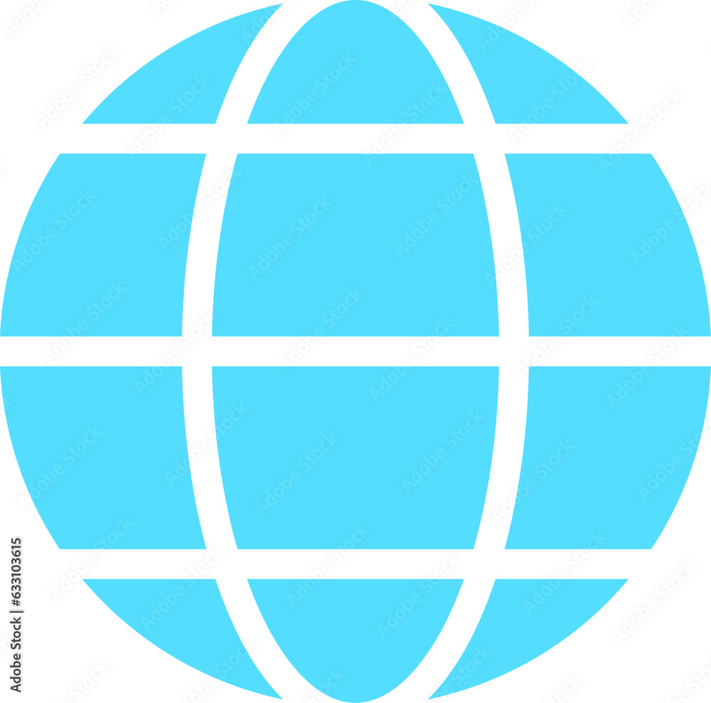 Poster blue world globe earth web net map and location sign icon. vector image.