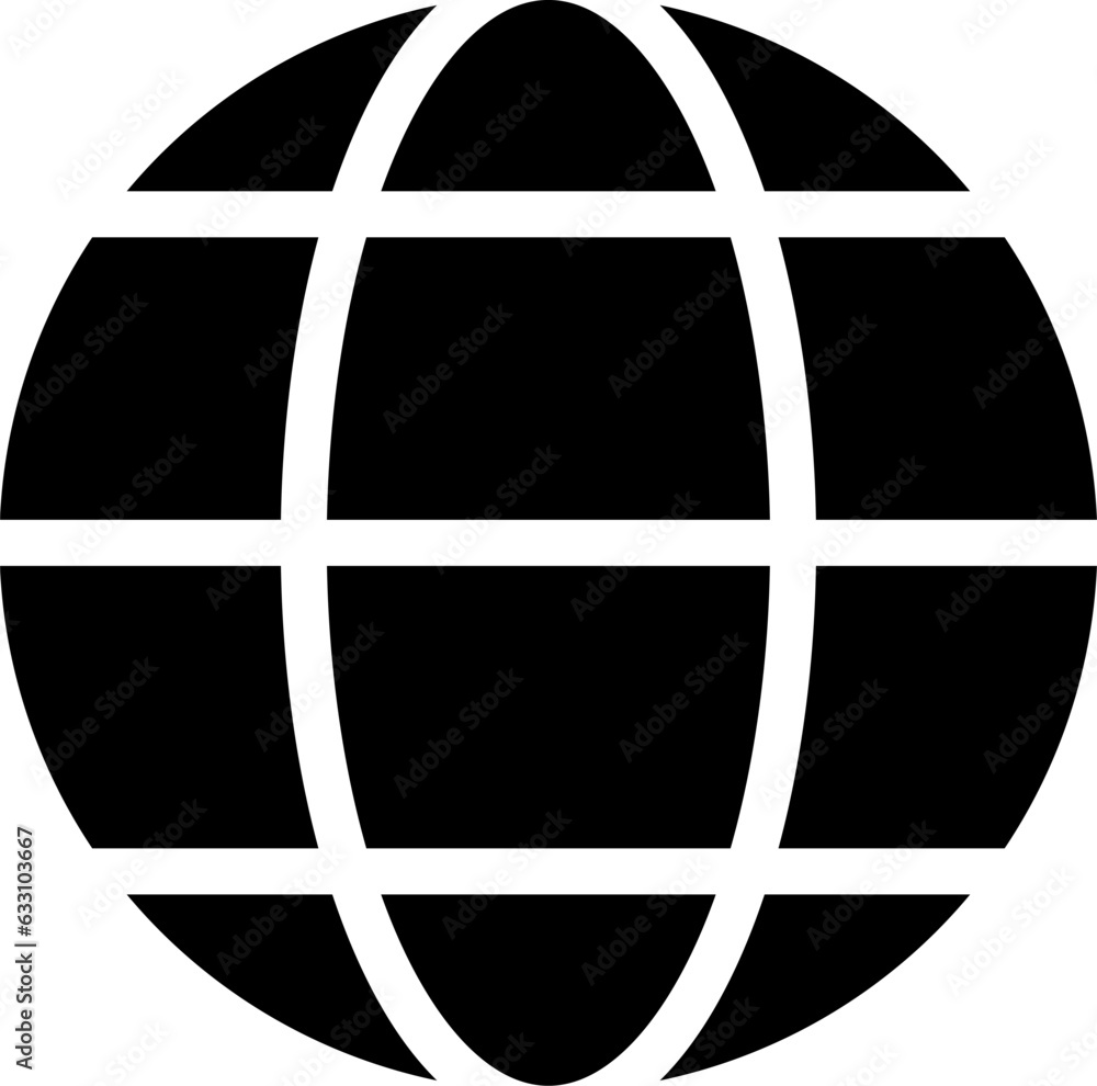 Poster black world globe earth web net map and location sign icon. vector image.