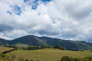 mountain with cloudy sky in Minas Gerais, Brazil