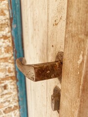 
Beautiful old and rusty doorknob