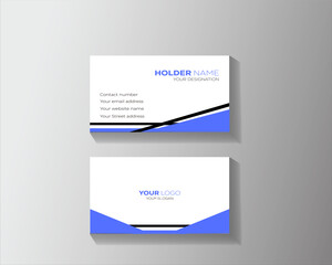 Business card with modern design