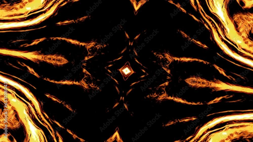 Poster fast flow of glowing plasma. design. symmetrical liquid flow of plasma abstract pattern. fast flow o