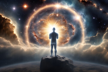 Fototapeta premium god in the universe, generative ai