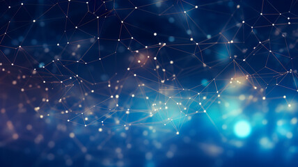 Fototapeta premium Abstract technology background with connection lines and dots. 