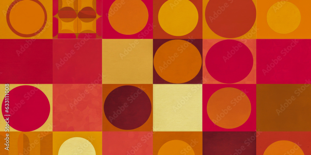 Poster a background with colors and shapes - generative ai