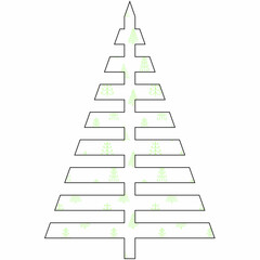 Christmas tree background for decoration.
