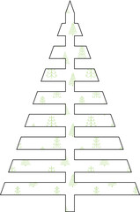 Christmas tree background for decoration.
