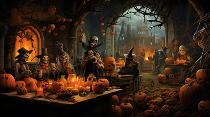 Halloween Scene
