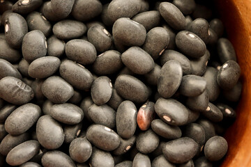 Fototapeta na wymiar Black beans in a bowl