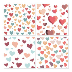 Heart pattern for print or gift