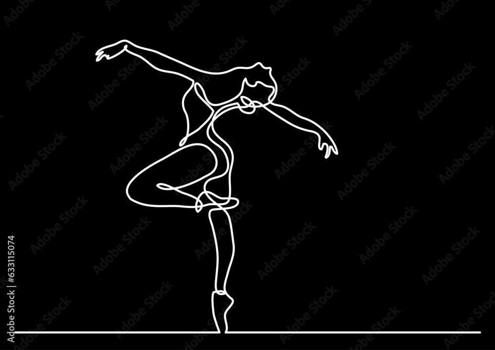 Poster continuous line drawing vector illustration with fully editable stroke of happy jumping persons as c