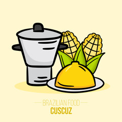 Cuscuz - cuscus coscos couscous - Brazilian food - nordeste food