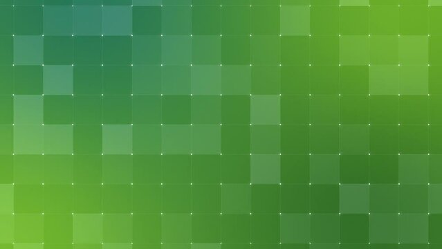 abstract green animated background with squares
