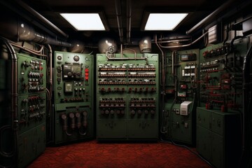 Control room. Generate Ai