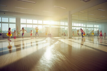 Obraz premium Physical exercise, workout. Sport activity - Generative AI