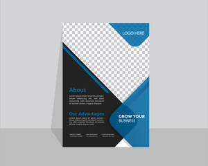 Business Flyer leaflet corporate layout design Vector
