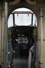 Russian aircraft cockpit.