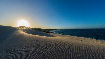Sand dunes at Cape Saint Francis, Saint Francis Bay, South Africa