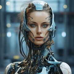 woman robot, Robot