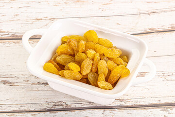 Yellow raisin - dry grape berries
