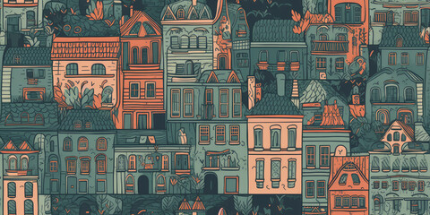 Obraz premium A colorful background with shapes and colors - Generative AI