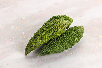 Green raw bitter lemon vegetables