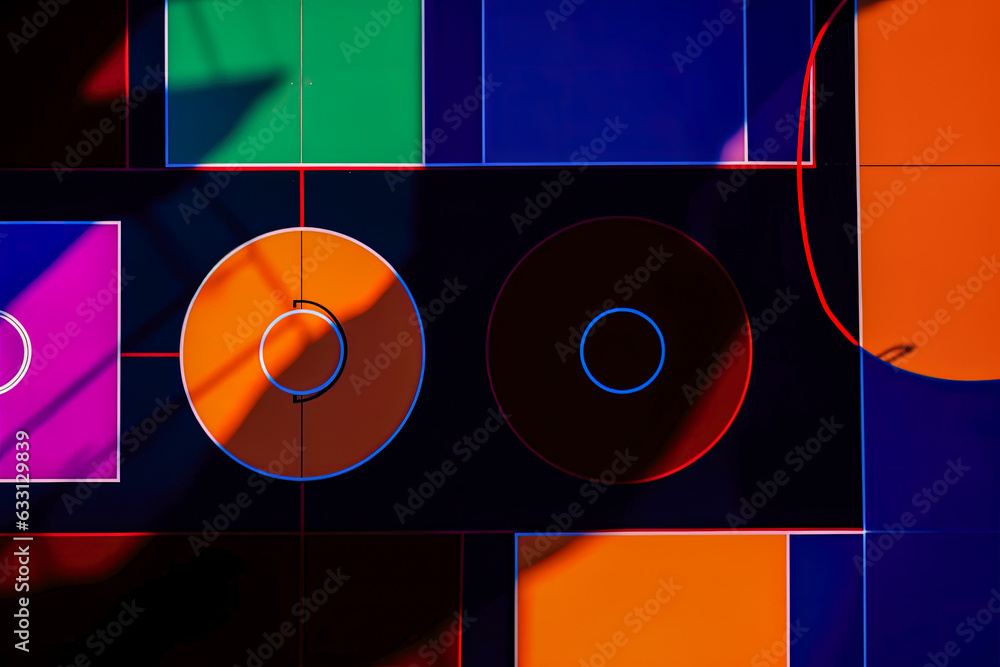 Poster background and shapes - generative ai