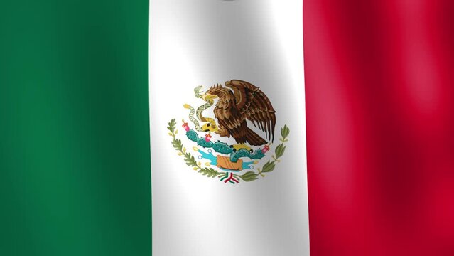 Mexico flag in the wind