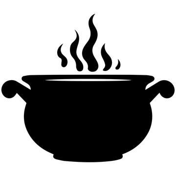 recommend clip art: black cauldron with boiling magic potion