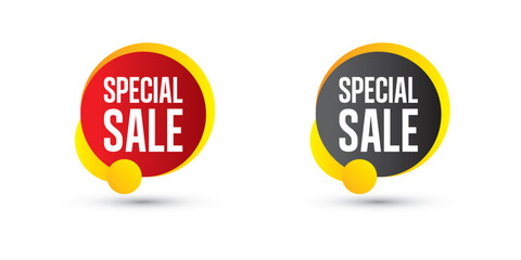 Captivating Special Sale Vector Illustration in Red, Black, and Yellow