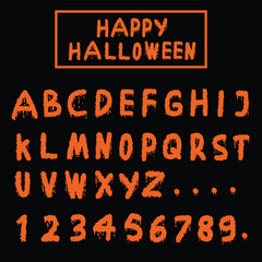 Halloween alphabet melting for your company or brand