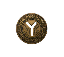 New York City Transit Authority Coin Transparent png 