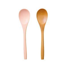 a pair of wooden utensils
