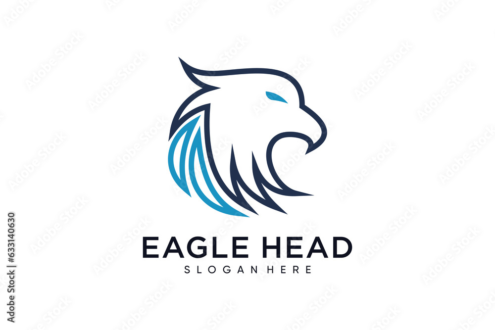 Wall mural  Eagle logo design template vector illustration with creative idea