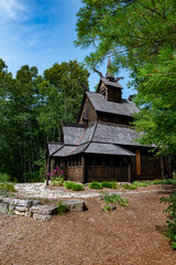 Fototapeta na wymiar old wooden church