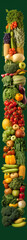 Naklejka na ściany i meble A colorful stack of fresh, organic vegetables straight from the farm