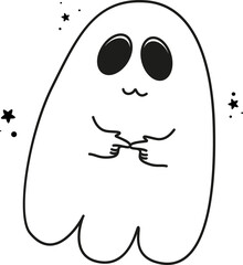 ghost, cute ghost, doodle ghost, halloween ghost	