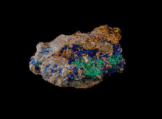 "Art in Stone: The Magic Fusion of Azurite and Malachite in one Rock"