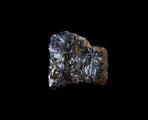 "Metallic Crystals: The Wonder of Galena Revealed in a Rock"