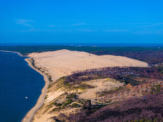 Photo en Drone de LA Dune du Pyla près d'Arcachon
