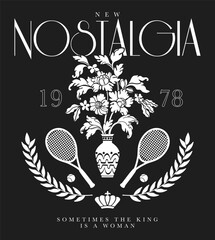 vintage flower graphic for t shirt