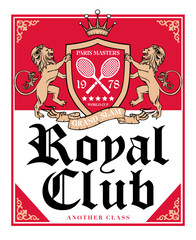 retro tennis graphic for t shirt