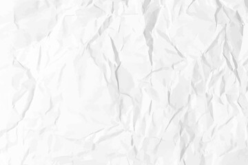 White clean crumpled paper