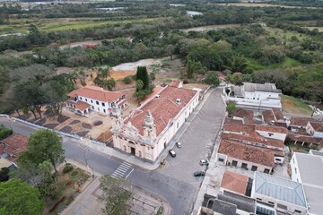 Aerial view of the city of Tremembe, at Sao Paulo, Brazil