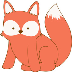 Cute Fox Vector graphic