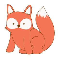 Cute Fox Vector graphic